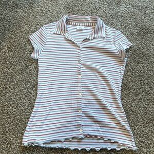 A/F kids striped button down shirt. Great condition.